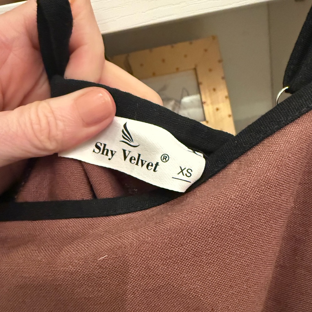 Brown Linen Maxi Dress with Adjustable Straps - Picture 14 of 17